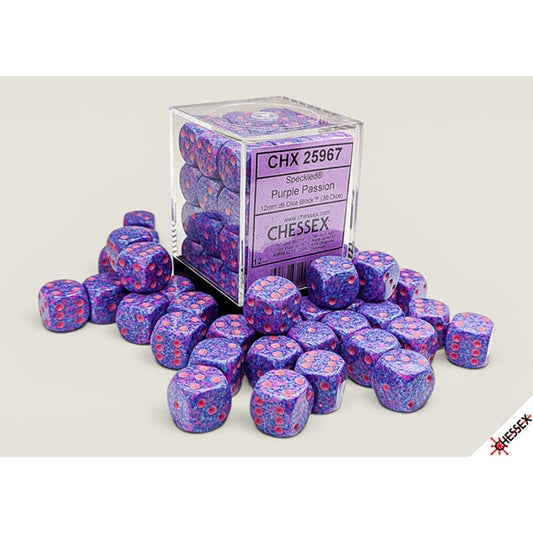 Chessex - Speckled 12mm Dice Block - Purple Passion