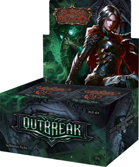 Official Flesh and Blood Outbreak OBK sealed 24-pack booster display box