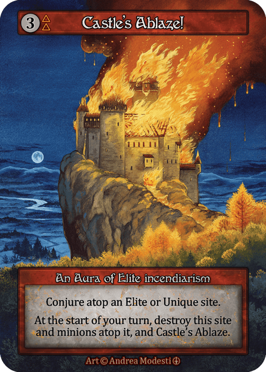 Castle's Ablaze!