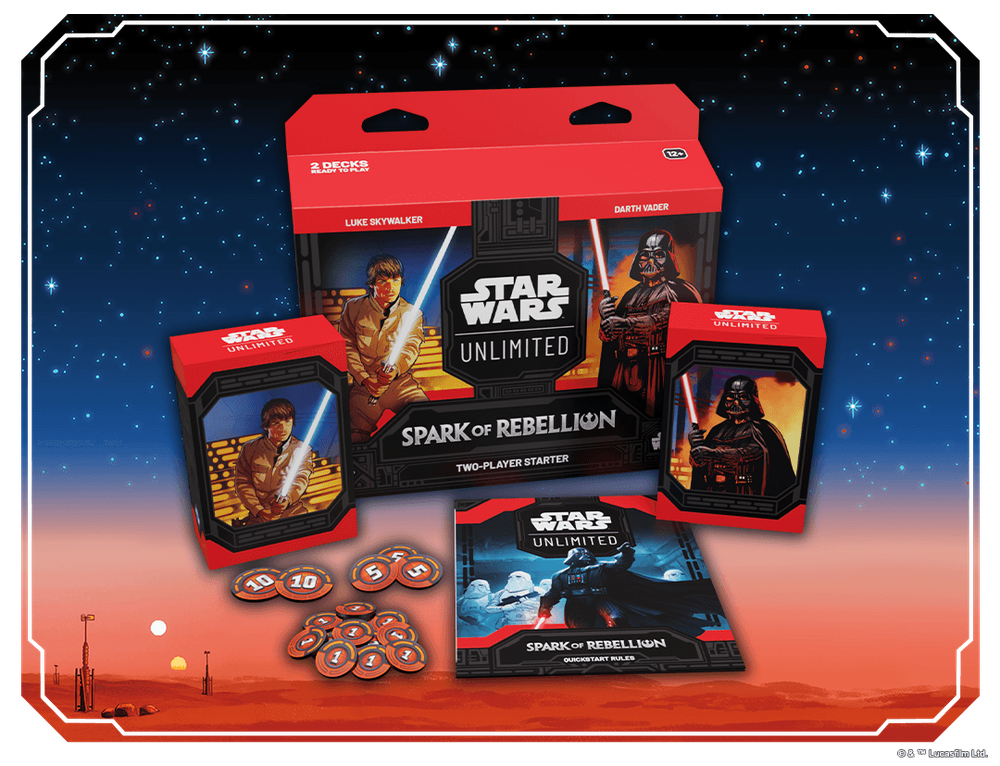 Star Wars: Unlimited Spark of Rebellion Two-Player Starter Deck (Luke vs Vader)