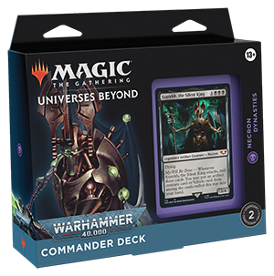 Magic: The Gathering Warhammer 40,000 Necron Dynasties standard Commander Deck box