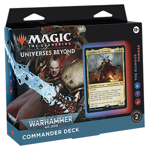 Magic: The Gathering Warhammer 40,000 The Ruinous Powers standard Commander Deck box