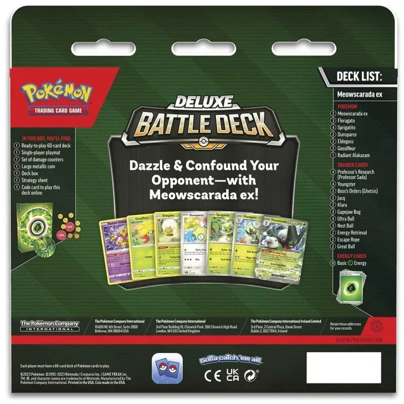 Pokémon TCG: Meowscarada ex Deluxe Battle Deck