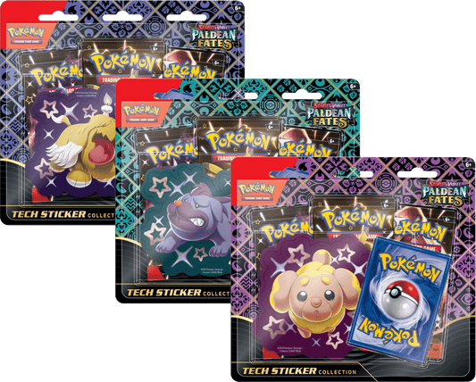 Collection d'autocollants techniques Pokémon Écarlate et Violet 4.5 Paldean Fates