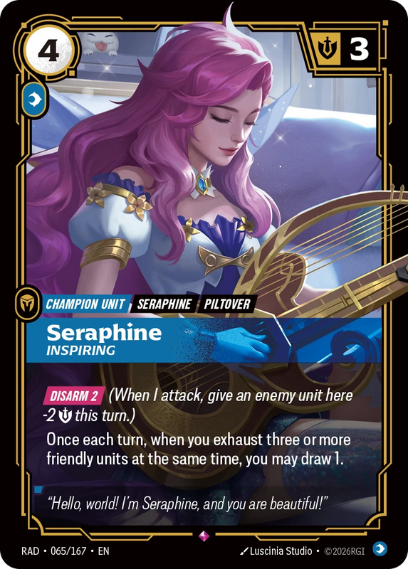 Seraphine, Inspiring - Riftbound Radiance 065