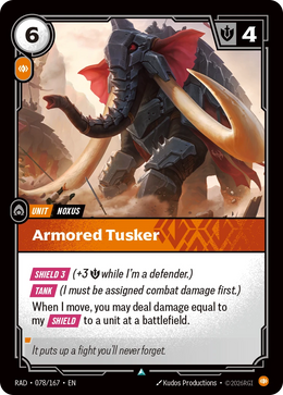 Armored Tusker - Riftbound Radiance 078