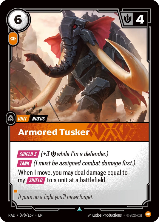 Armored Tusker - Riftbound Radiance 078