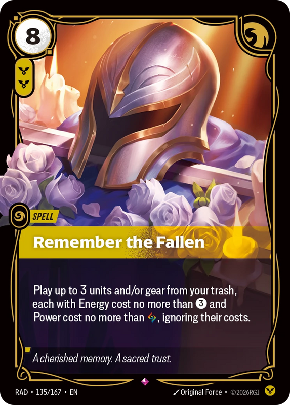 Remember the Fallen - Riftbound Radiance 135