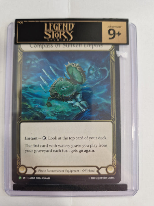 FAB Slab - Compass of Sunken Depths Gold Cold Foil Toploader