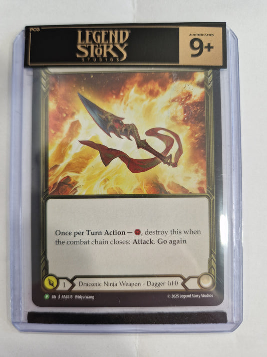 FAB Slab - Kunai of Retribution (Left) Gold Cold Foil Toploader