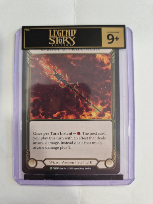 FAB Slab - Crucible of Aetherweave Gold Cold Foil Toploader