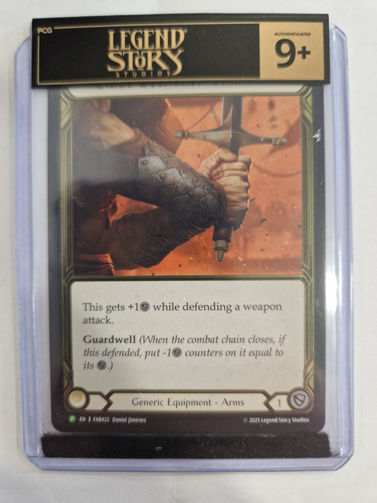 FAB Slab - Blade Beckoner Gauntlets Gold Cold Foil Toploader