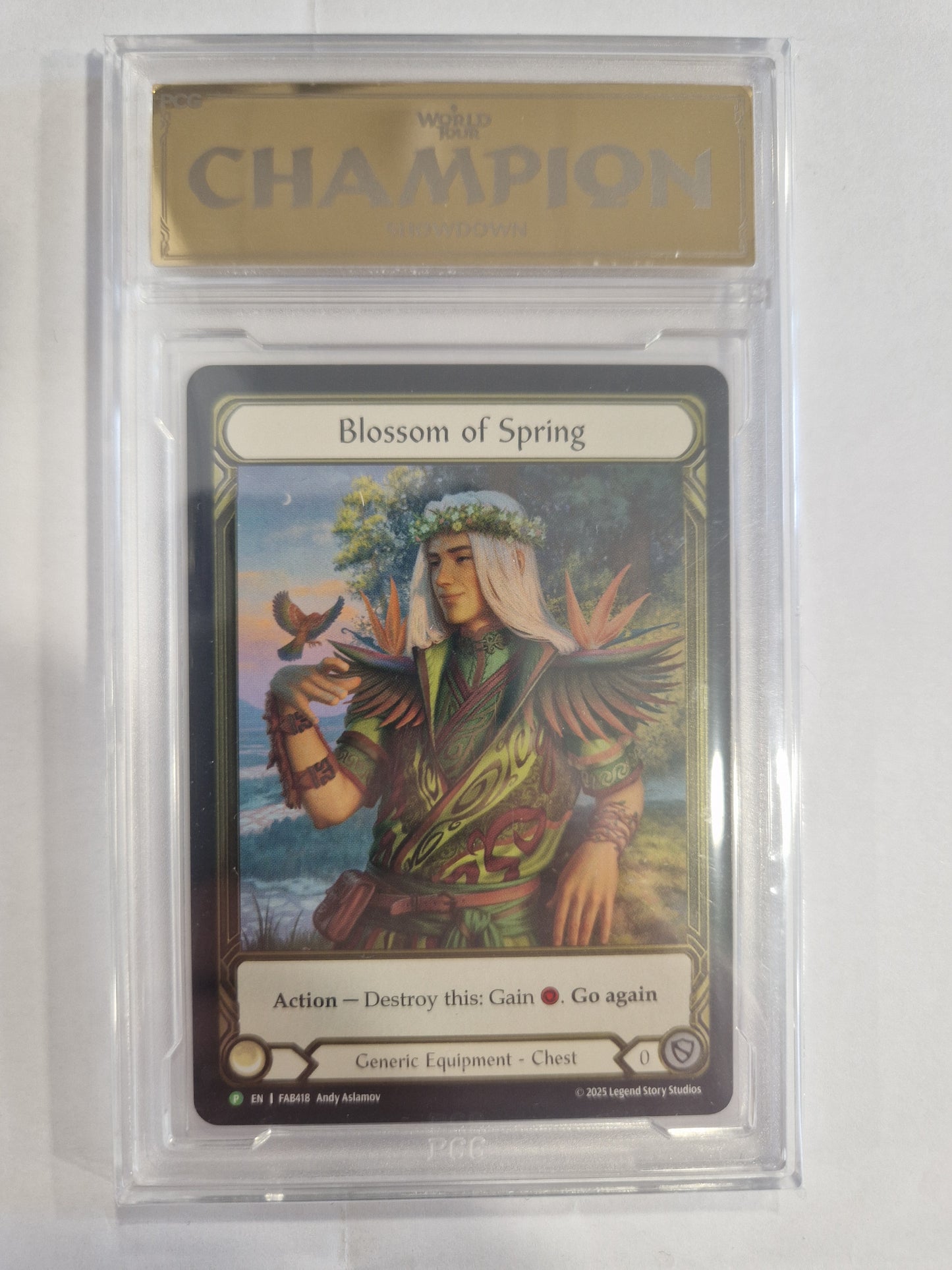 FAB Slab - Blossom of Spring Gold Cold Foil PCG 9.5