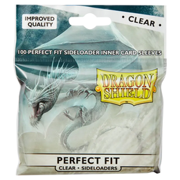 Dragon Shield Perfect Fit Sideloaders Clear Standard Size 100 pack front packaging