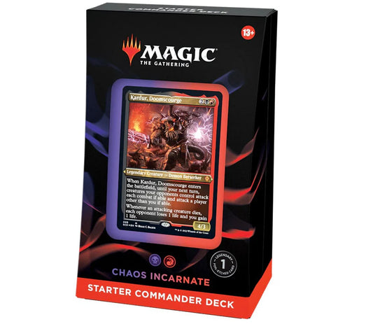 mtg beginner commander decks Magic The Gathering Starter Single Card Rare Atarka, World Render 1 Etched Foil featuring a powerful legendary commander card designed to control the battlefield with fiery spells and relentless creatures Starter Commander Decks: Are They