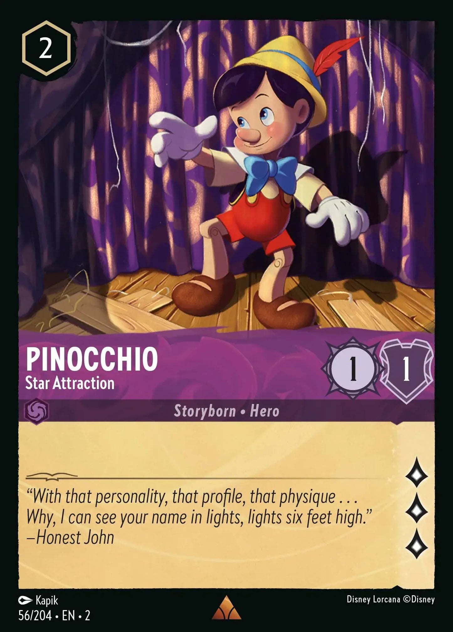 Pinocchio - Attraction étoilée