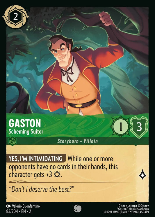 Gaston - prétendant intrigant