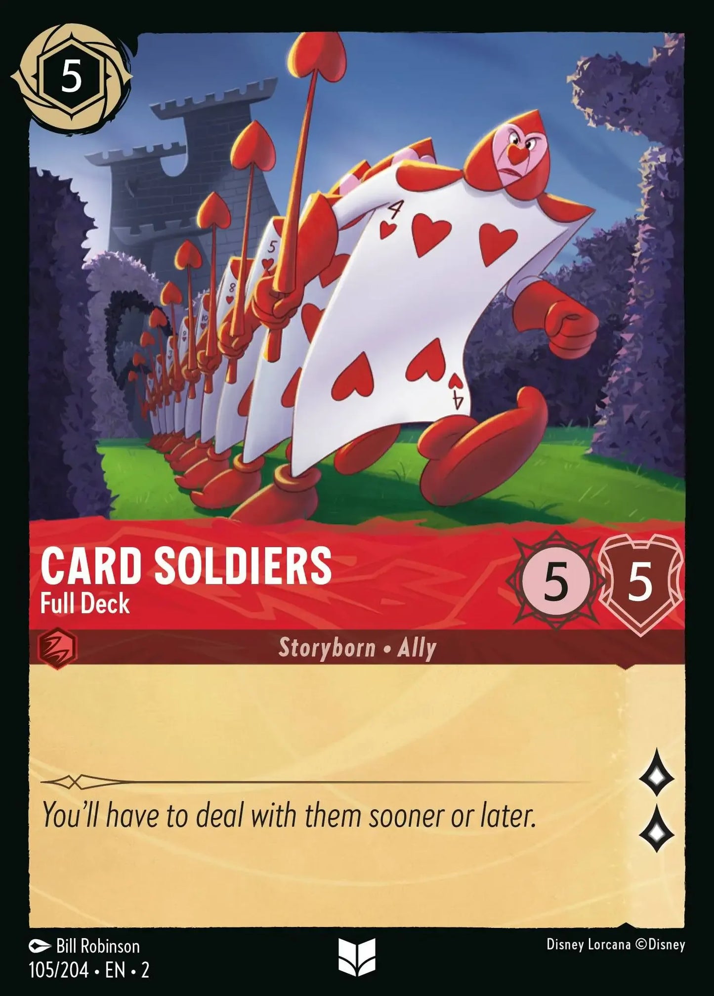 Soldats de cartes - Deck complet