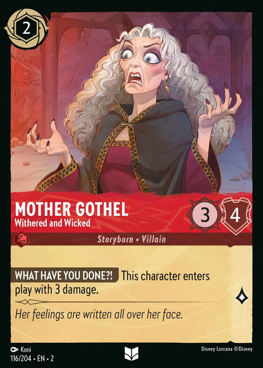 Mère Gothel - Flétrie et méchante