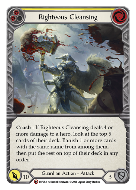 Righteous Cleansing (Yellow)