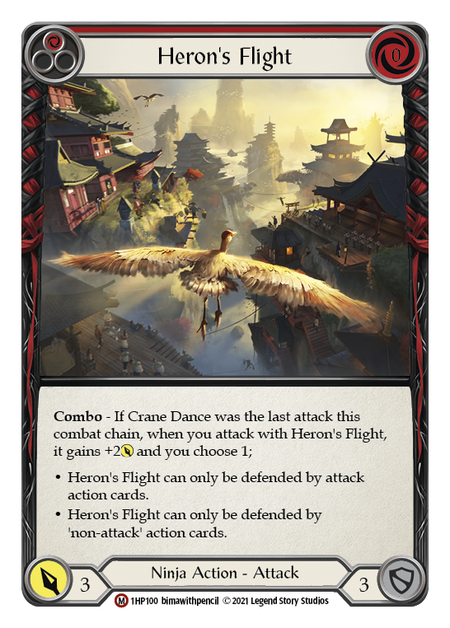 Heron's Flight (Red)