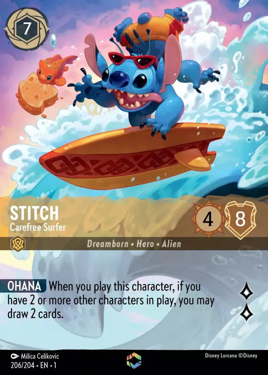 Stitch - Surfeur insouciant
