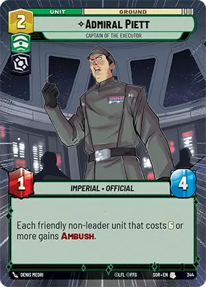 Admiral Piett: Captain of the Executor