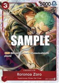 Roronoa Zoro - OP01-025 (Ultra Deck: The Three Captains)