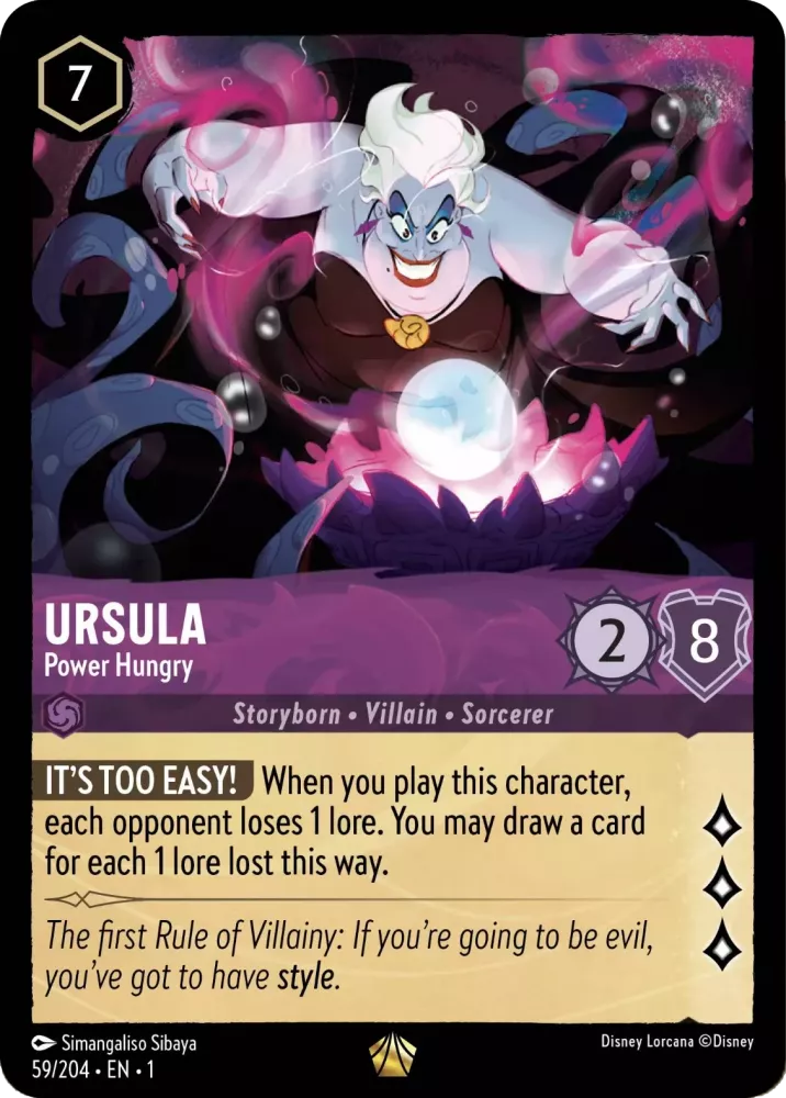 Ursula - Avide de pouvoir