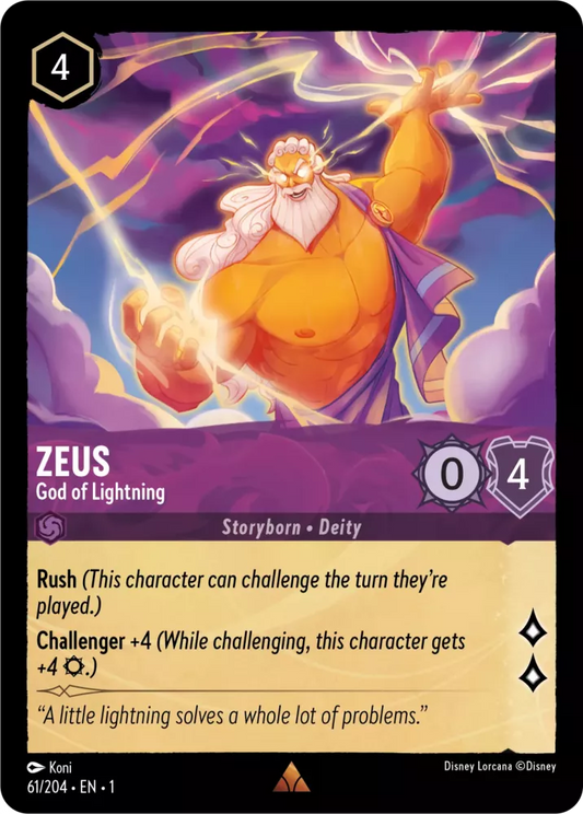 Zeus - Dieu de la foudre