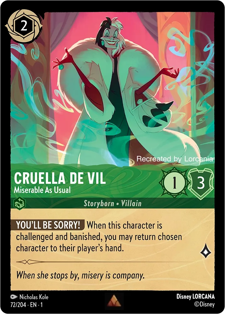 Cruella De Vil - Miserable As Usual
