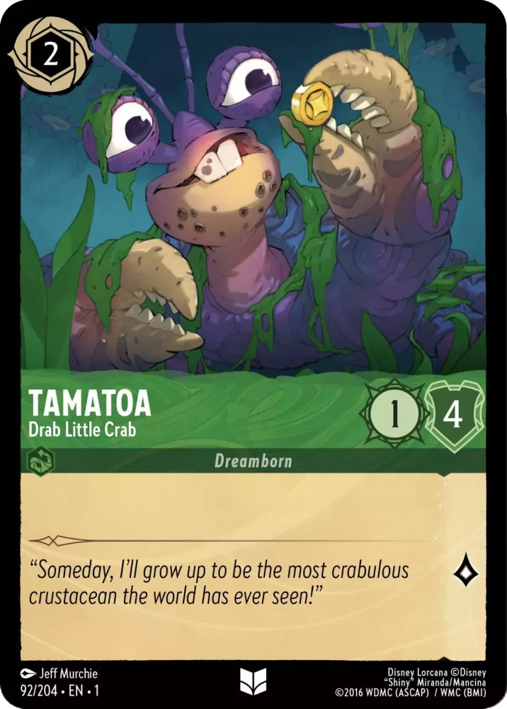 Tamatoa - Petit crabe terne
