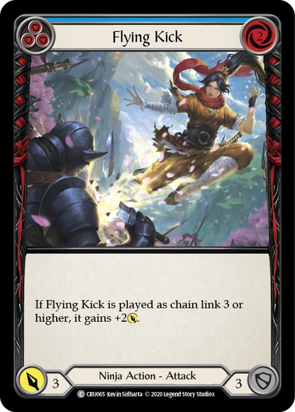 Flying Kick (Blue)