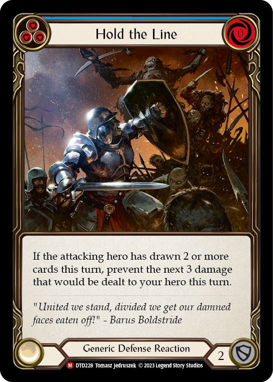 Hold the Line (Blue)