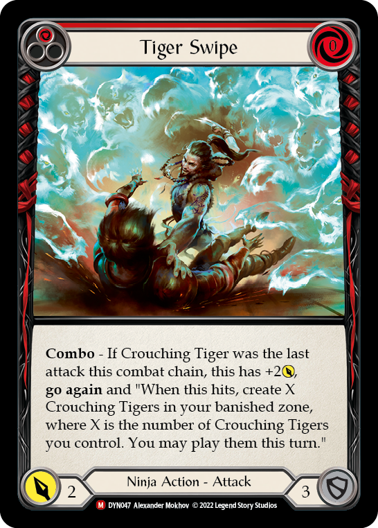 Tiger Swipe (Red)