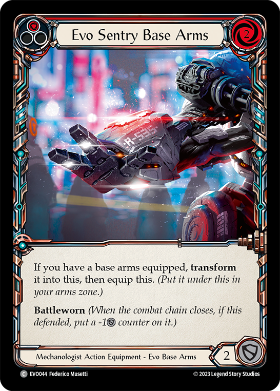 Evo Sentry Base Arms (Red)