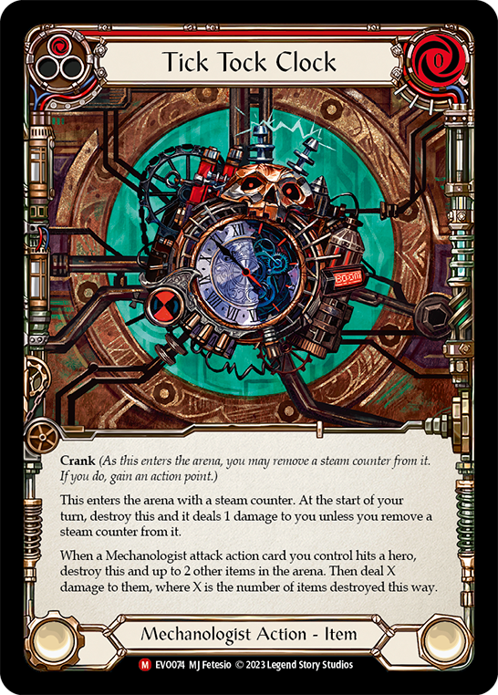 Tick Tock Clock (Red)