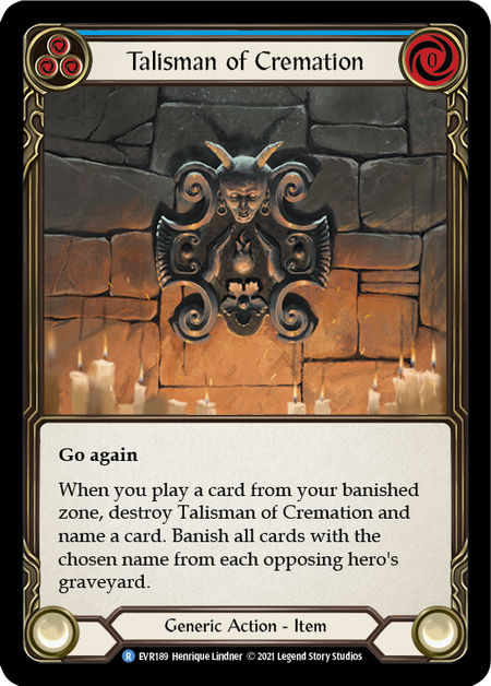 Talisman of Cremation (Blue)
