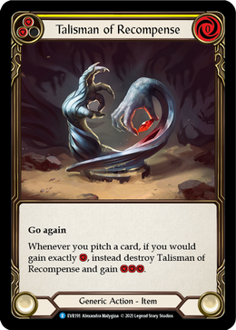 Talisman of Recompense (Yellow)