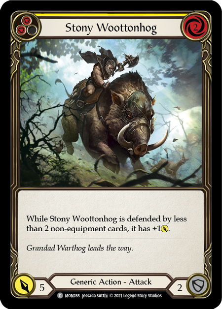 Stony Woottonhog (Yellow)
