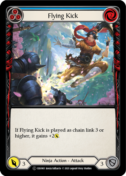 Flying Kick (Blue)