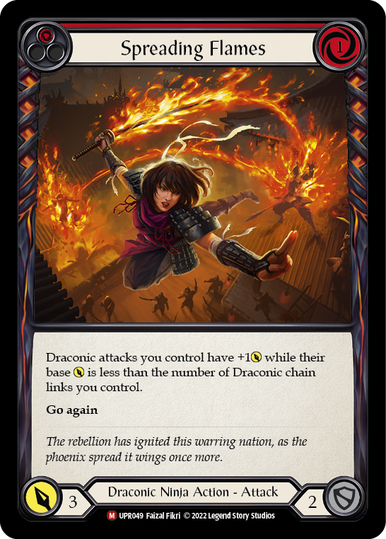Spreading Flames (Red)