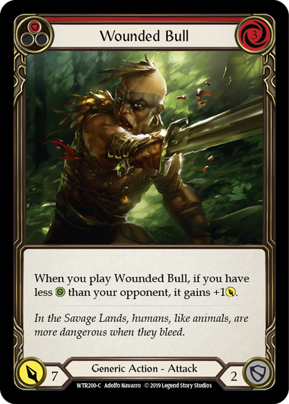 Wounded Bull (Red)