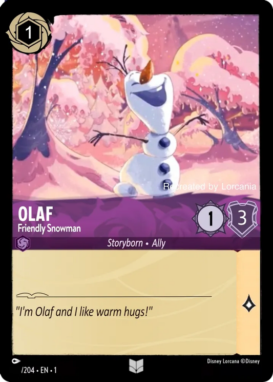 Olaf - Bonhomme de neige amical
